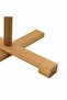 Wooden Christmas Tree with Stand Brown 75 cm Solid pine wood - 8