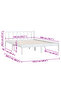 810078 Bed Frame without Mattress White Solid Wood 120x200 cm - 3