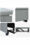 Pull Out Sofa Bed Light Grey 194 x 50 x 82 cm Fabric - 2