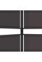 5-Panel Room Divider Brown 250x180 cm Fabric - 6