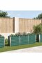 Garden Raised Bed Galvanised Steel 240x40x77 cm Green