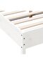 Bed Frame without Mattress White 120x190 cm Small Double Solid Wood Pine - 6