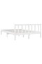 810083 Bed Frame without Mattress White Solid Wood 140x200 cm - 5