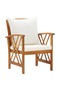 4 Piece Garden Lounge Set with Cushions Solid Acacia Wood - 6
