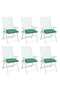 Pallet Cushions 6pcs Green 50x50x7 cm Oxford Fabric - 2