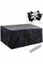 Garden Furniture Cover 6 Person Poly Rattan Set 10 Eyelets 240x140cm