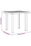 Garden Table White 80x75x72 cm Plastic - 3