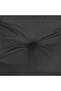 Garden Bench Cushion Black 180x(50+50)x7cm Oxford Fabric - 5
