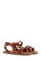 Women's Brown Genuine Leather Bodrum Sandals 25Sfd331918 - 3