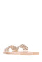 Women's Beige Stone Jelly Slippers 25Sfe4917Pv - 5