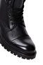 Black Leather Men's Casual Boots - Zippered 24wfd7002ft - 8