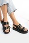 Hco Women's Sandals - Buckle and Comfortable Flat Design