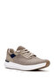 Zero Men's Beige Lace-Up Thick Sole Sports Shoes, Fabric Sneaker 25Sfd69136F - 6