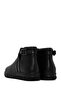 Women's Black Zippered Buckle Detailed Leather Comfort Boots 25Wfd360118 - 6