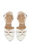 Women's White Ankle Buckle Wedge Heeled Shoes Espadrille Sandals 25Sfe482318 - 8