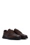 Men's Brown Lace-Up Genuine Leather Casual Sneaker, Winter Sports Shoes 25Wfd660014 - 3