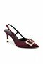 Vollex Open Back Stoned Stylish Women's Heeled Shoes - 2