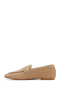 Women's Beige Genuine Leather Shoes, Casual Shoes, Daily Shoes 25Sfd411118 - 2