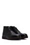 Men's Black Lace-Up Leather Boots 25Wfd6104Ft - 2