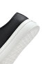 Men's Black Lace-Up Thick Sole Sports Shoes, Genuine Leather Sneaker 25Sfd6107Ft - 8