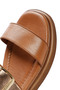 Women's Tan Buckle Genuine Leather Sandals 25Sfd363014 - 8
