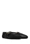 Women's Black Buckle Mesh Fabric Ballerinas, Summer Shoes 25Sfd18136F - 3