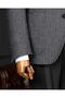 Italian Style Slim Fit Wool Blend Jacket Pants Combination Suit Black T14679 - 4