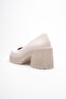 Women's Beige Patent Leather Casual Shoes Tr06Ms04B - 6