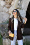 Bitter Brown Sleeve Gather Detail Blazer - 2