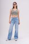 Women's Vintage Effect Straight Fit Baggy Jeans - 6