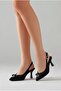 Vollex Buckled Stylish Open Back Women's Heeled Shoes