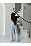 Light Blue High Waist Wide Leg Stretch/Lycra Palazzo Jeans - 6