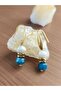 Natural Stone Apatite and Pearl Detailed Steel Earrings - 3