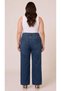 Plus Size Jeans Premium Super High Waist Stretchy Diamond Stone Wide Leg Denim Pants - 4
