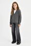 V-Neck Buttoned Knitwear Cardigan Girls A2298A825Au - 2