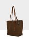 Brown Women's Belt Detailed Tote Straw Bag M000008756 - 2