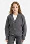 V-Neck Buttoned Knitwear Cardigan Girls A2298A825Au - 4