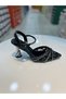 Tulle Stone Imported Women's Evening Dress Heeled Shoes - 2