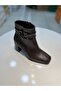 Serrace Buckle Detailed Chunky Sole Stylish Women's Boots - 3