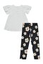 Daisy Printed Set for Ages 6-9 - Off-White - 2