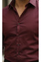 Men's Slim Fit Classic Satin Shirt - 5