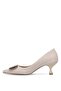 Vollex Short Thin Heeled Buckled Stylish Women's Shoes - 3