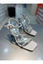 Serrace Stylish Women's Evening Dress Heeled Shoes with Stones
