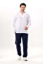 Large Size Long Sleeve Şile Cloth Crew Neck Summer Tshirt White 3001