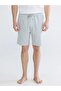 Black Standard Fit Men's Pajama Bottom Shorts (S6) - 2