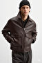 Zra model new season boxy fit four seasons viral men's leather jacket coat - 3