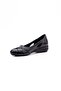Genuine Leather Black Women's Leather Ballerinas Trc-4000 - 7