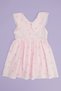 Bow-Tie Striped Lace Baby Collar Girl's Dress - 5