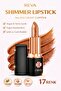 Shimmer Lipstick – Shimmering Glossy Lipstick with Vegan and Clean Ingredients Metalic Light Copper No:912 - 5