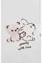 Double-Breasted Body Half Sleeve Love You Family 17144 Powder - 3